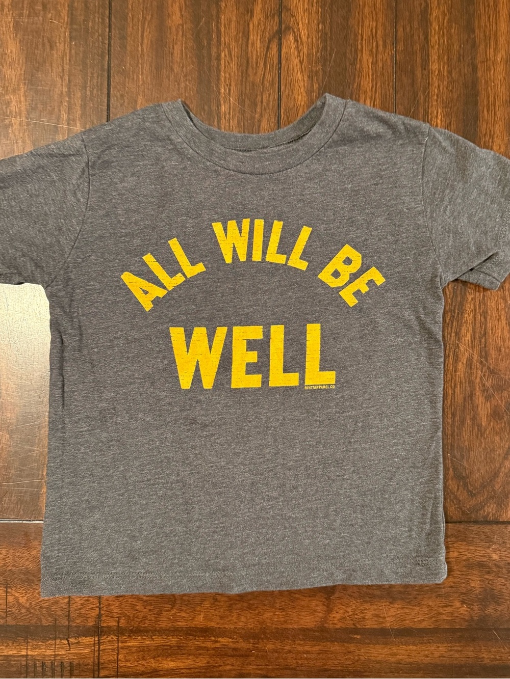 Rivet Apparel-' "All Will Be Well" Graphic Tee 5T